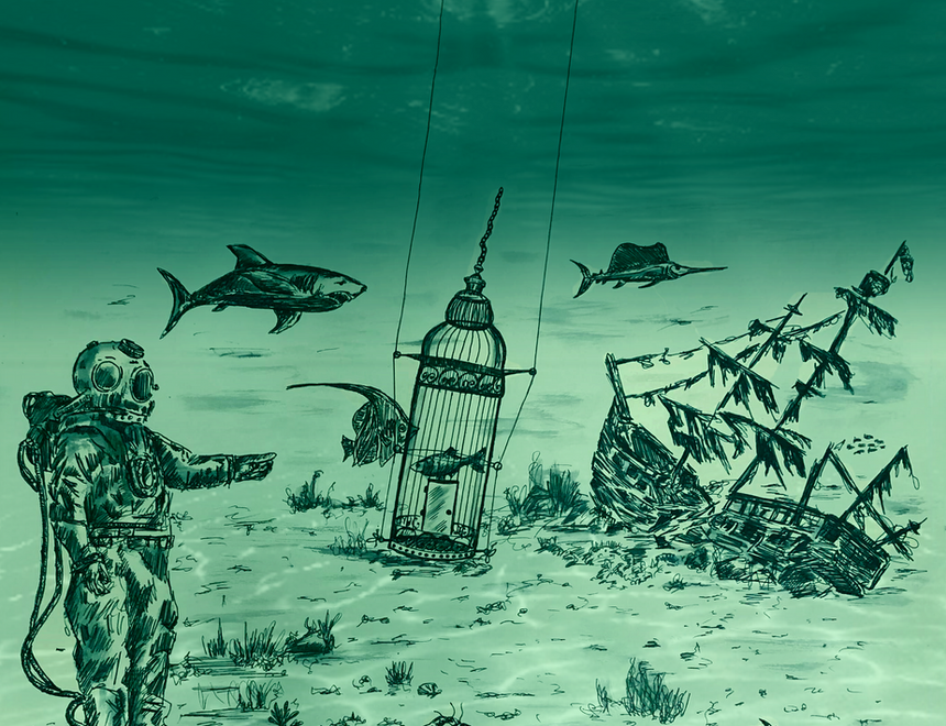 Rule #24 - Man-O-War  Fish in a Birdcage / Man-O-War
